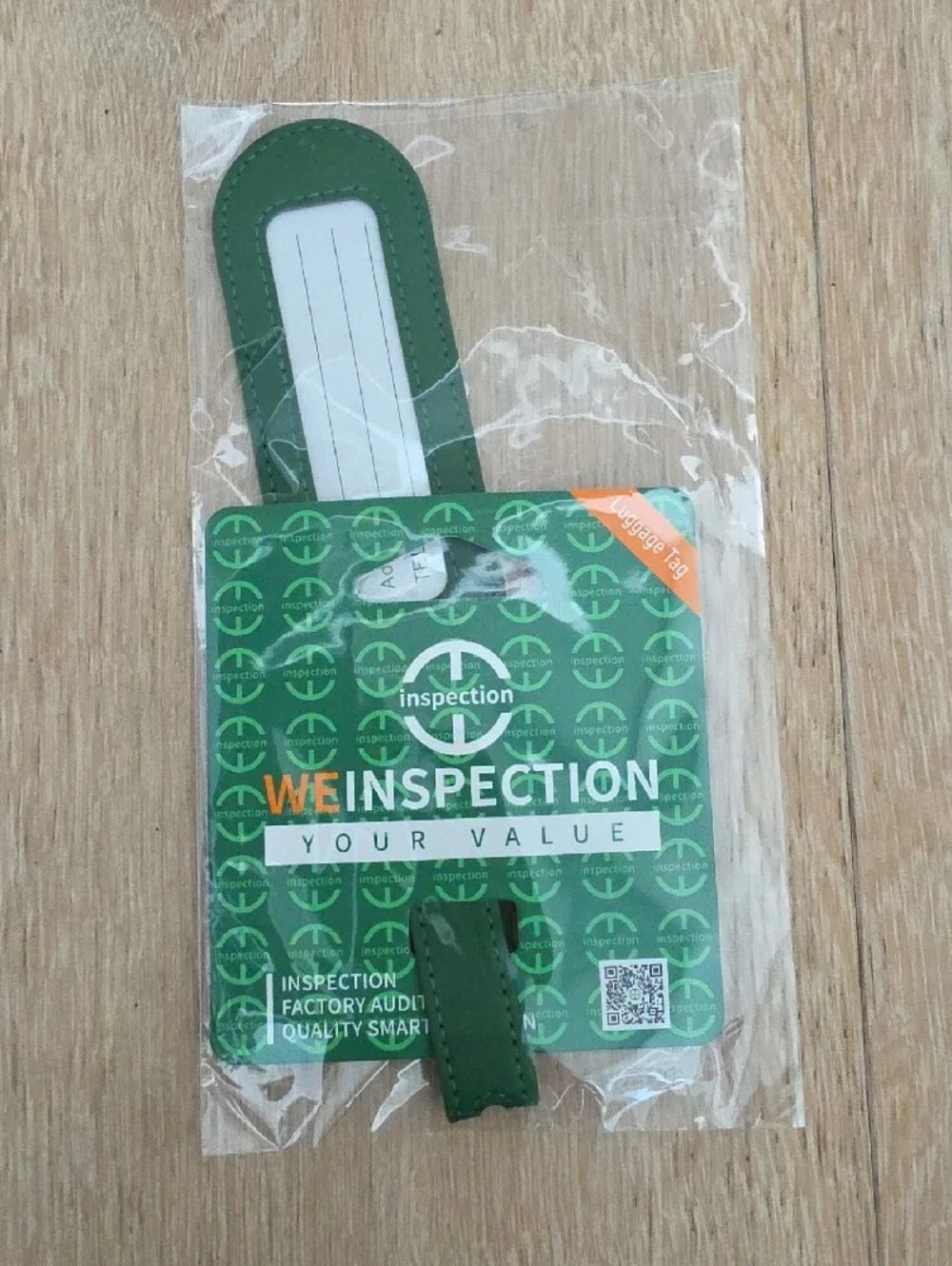 NWT Green Luggage Tag